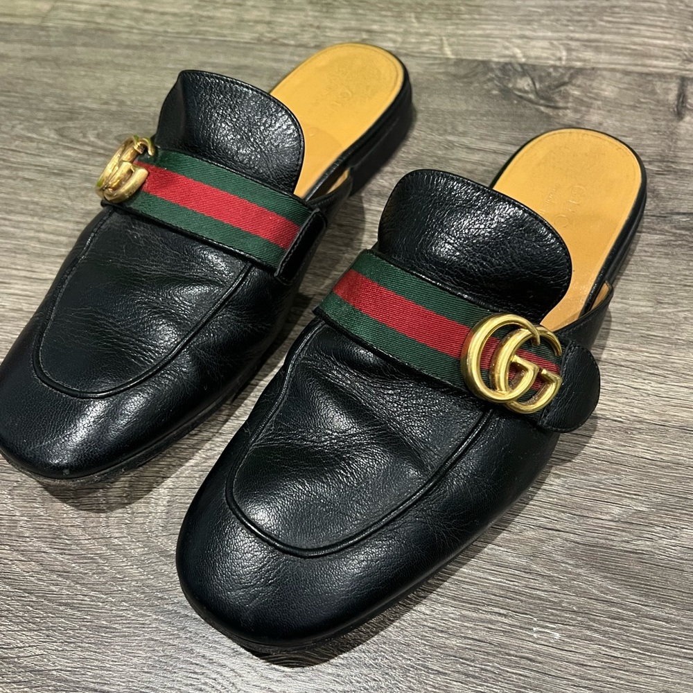 Gucci Princetown leather mules